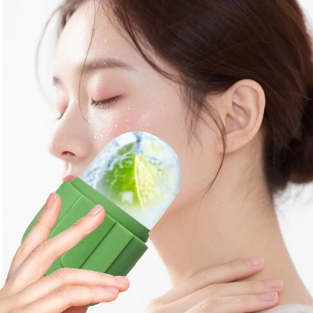 1 stks Siliconen Ijs Gezichtsroller Huidverzorging Schoonheid Lifting Contouring Tool Roller Wallen Huidverzorging Beauty Tool