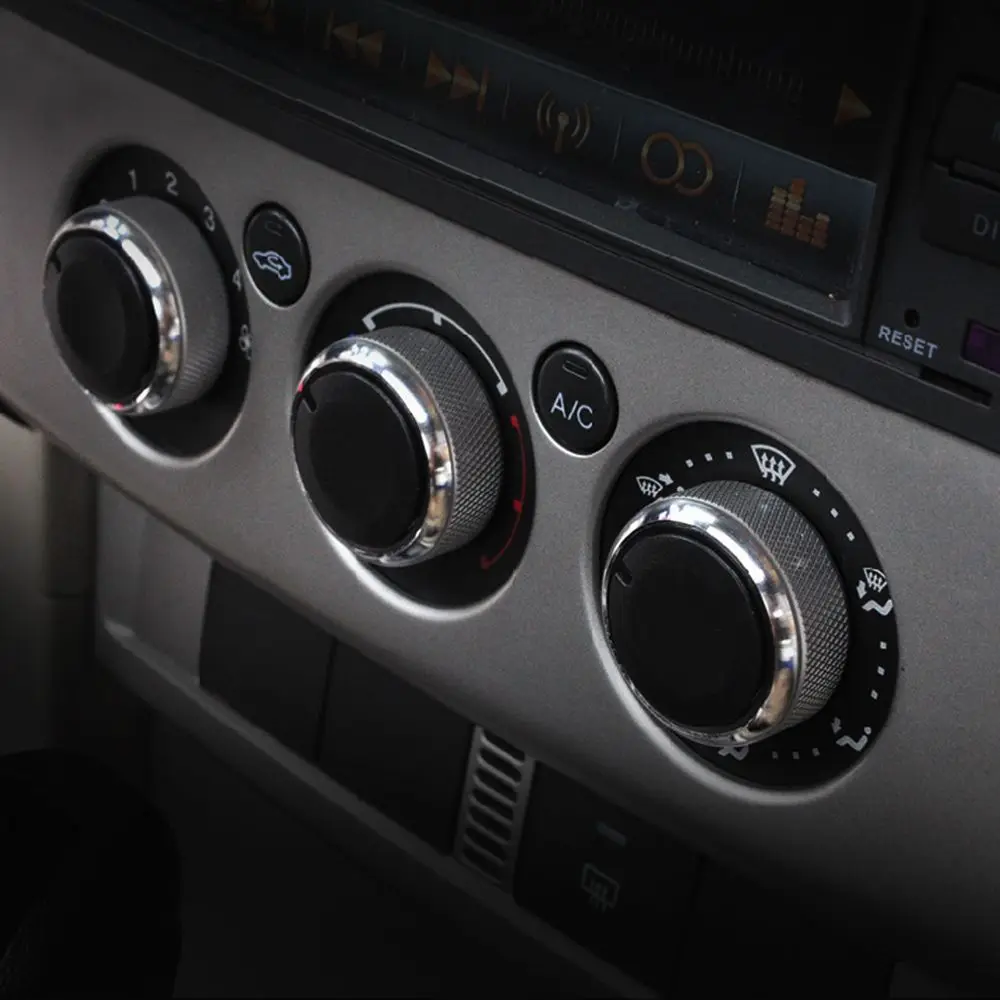 3pcs/set Aluminum Alloy Air Conditioning Knob AC Knob Heat Control Button for Ford Focus 2 MK2 Focus 3 MK3 Mondeo Sedan view 5