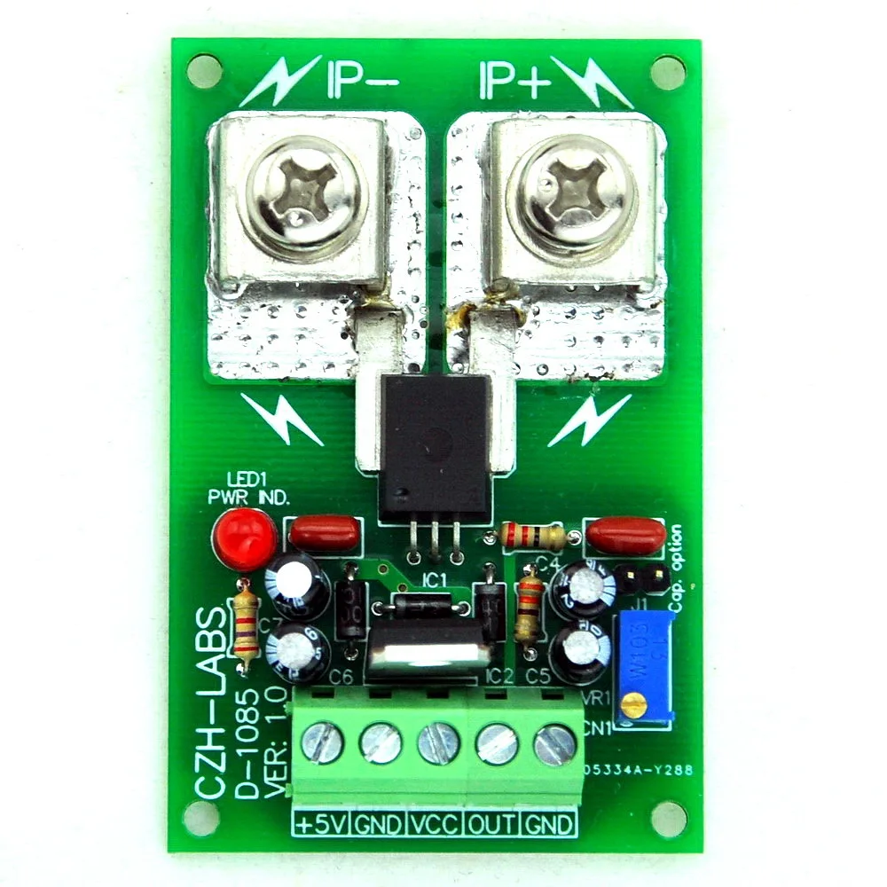 

Panel Mount +/-50Amp AC/DC Current Sensor Module Board, based on ACS758.