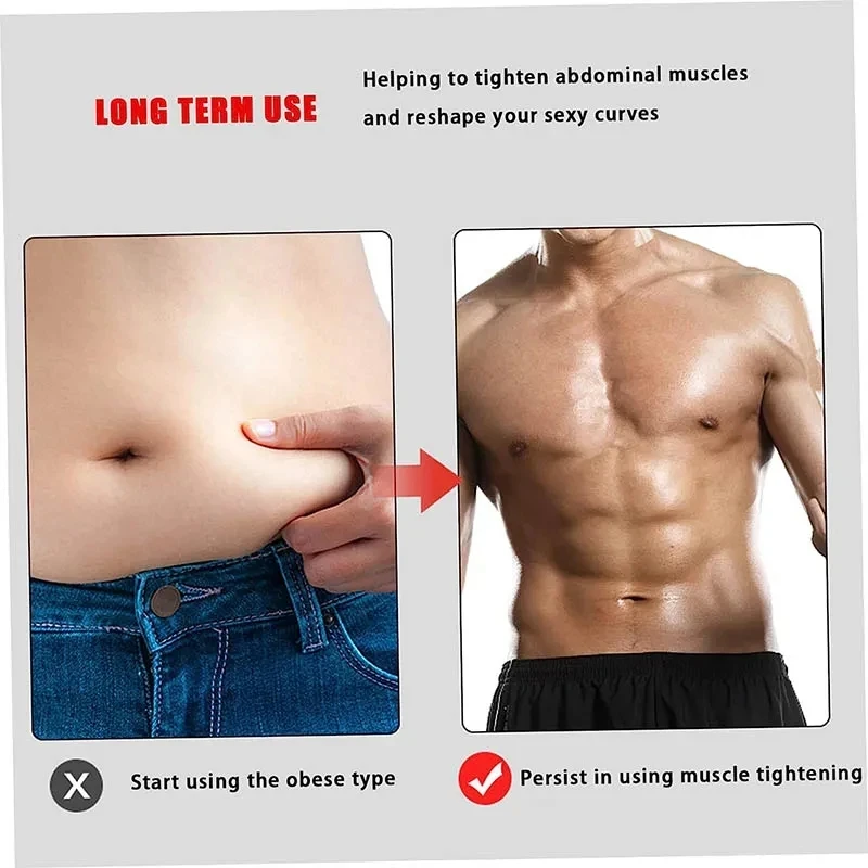 Abdominal Vibrating Belt USB Rechargeable EMS Muscle Stimulator Body Slimming Thin Waist Support Workout Home Fitness Equipment