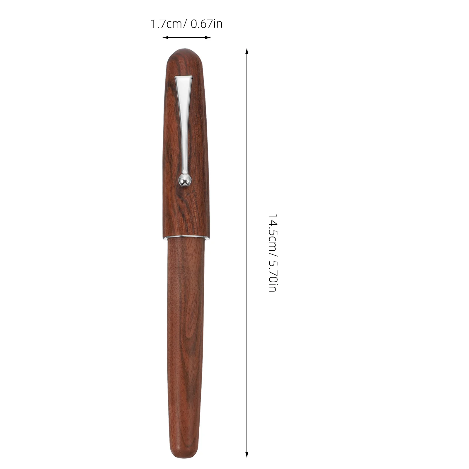 قلم حبر خشبي صغير الخط قلم خشبي محمول تصميم مريح هدية مثالية أقلام حبر الخط