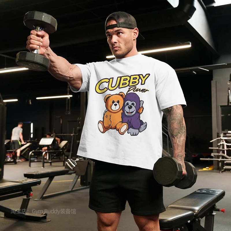 

2025 New Jeremy Sportswear Brand Loose Short Sleeve Fitness Couple Tshirt Cotton Breathable Black Swan Casual Basketball Top Tee