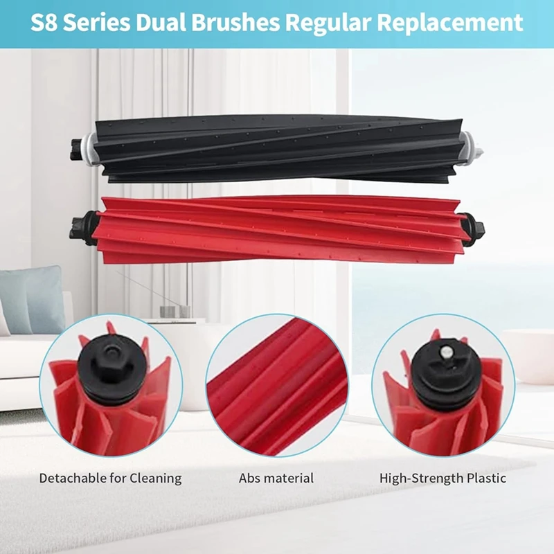 AU-For Roborock S8 Pro Ultra Main Side Brush Hepa Filter Mop Dust Bag Vacuum Cleaner Accessories Kit