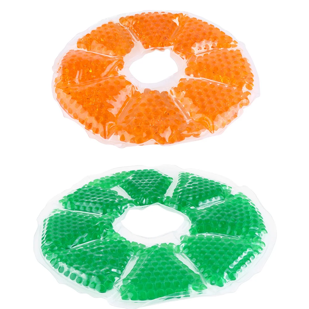

2Pcs Breast Gel Ice Packs Comfortable Flexible Nursing Pads Cold Hot Therapy Breastfeeding Pain Relief Pads Breast Gel Packs