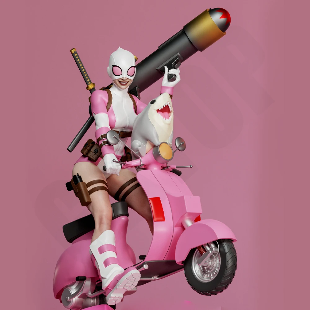 

Sexy Motorcycle Girl Resin Model Kit 3d Print Doll 1/24 Unassembled Resin Figure Statue Kit Unpainted Toy Gk Plaything Set