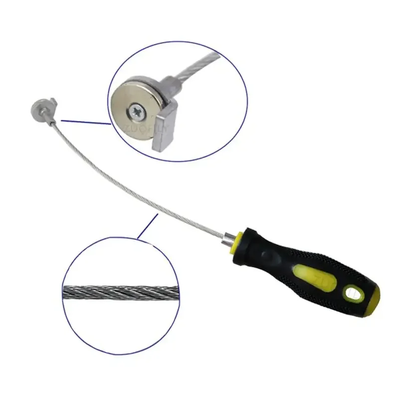 1 Uds. Tapón de drenaje de cárter de aceite, llave con herramienta de extracción de cárter magnético, herramientas de reparación de automóviles, herramienta de desmontaje de tornillo de drenaje de aceite de caja de cambios