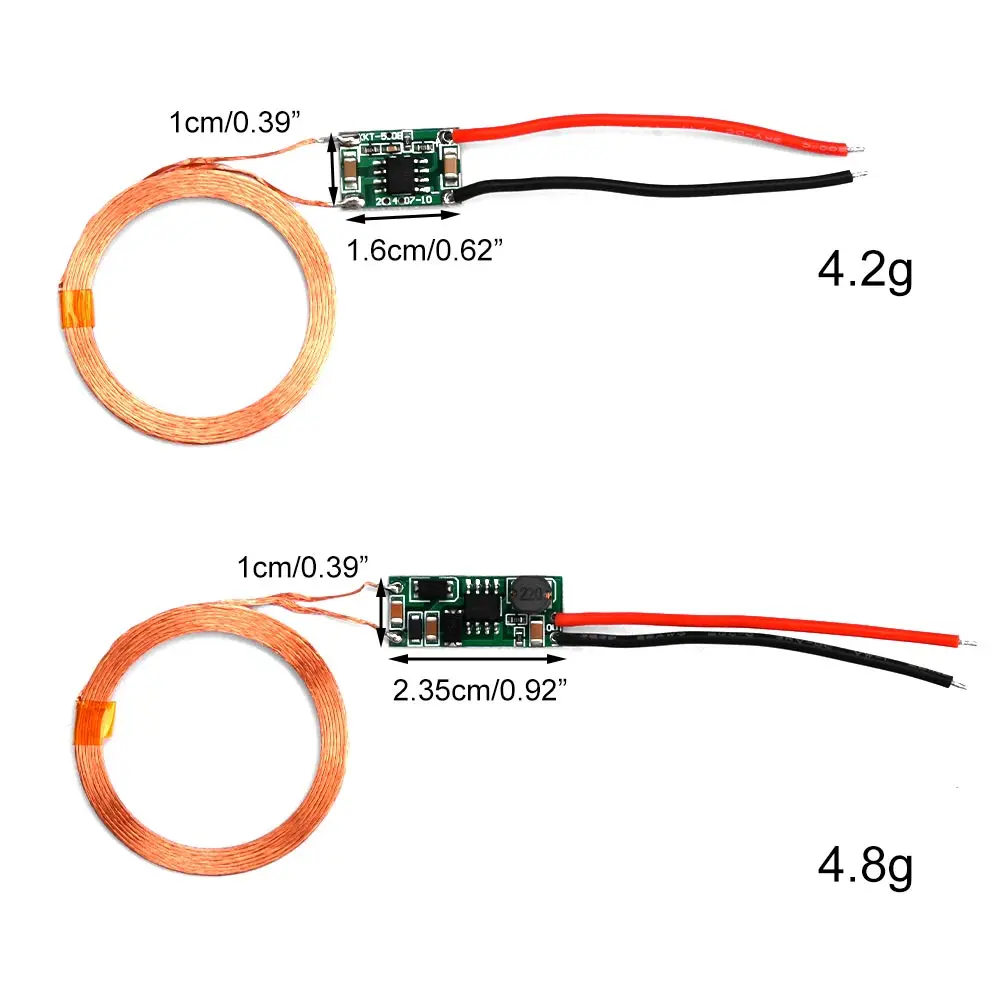 Diymore 5v 1A/5V 2A Wireless Charger Module Large Current Wireless Power Supply Module Transmitter Receiver Charging Coil Module