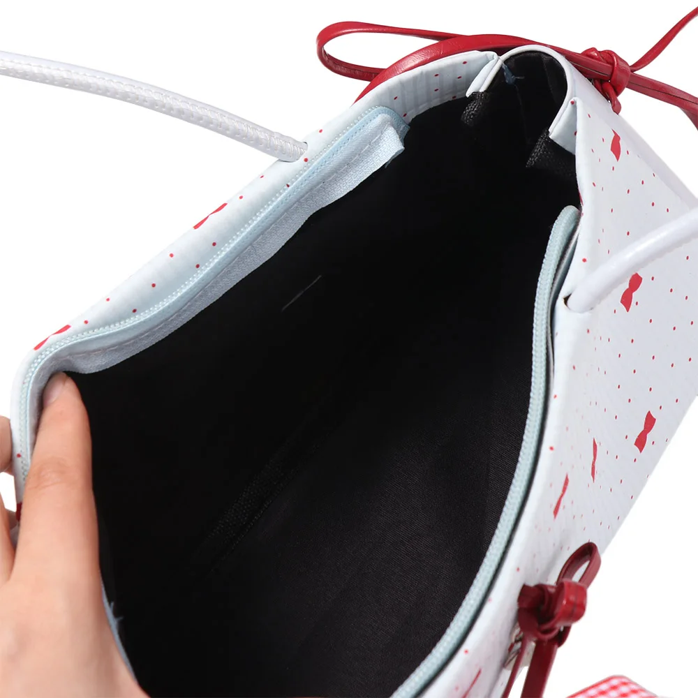 

Сумка-багет Sweet French Stick с контрастными цветами, большая вместимость, с бантом, из ПУ, водонепроницаемая, в корейском стиле, на плечо, для девочек