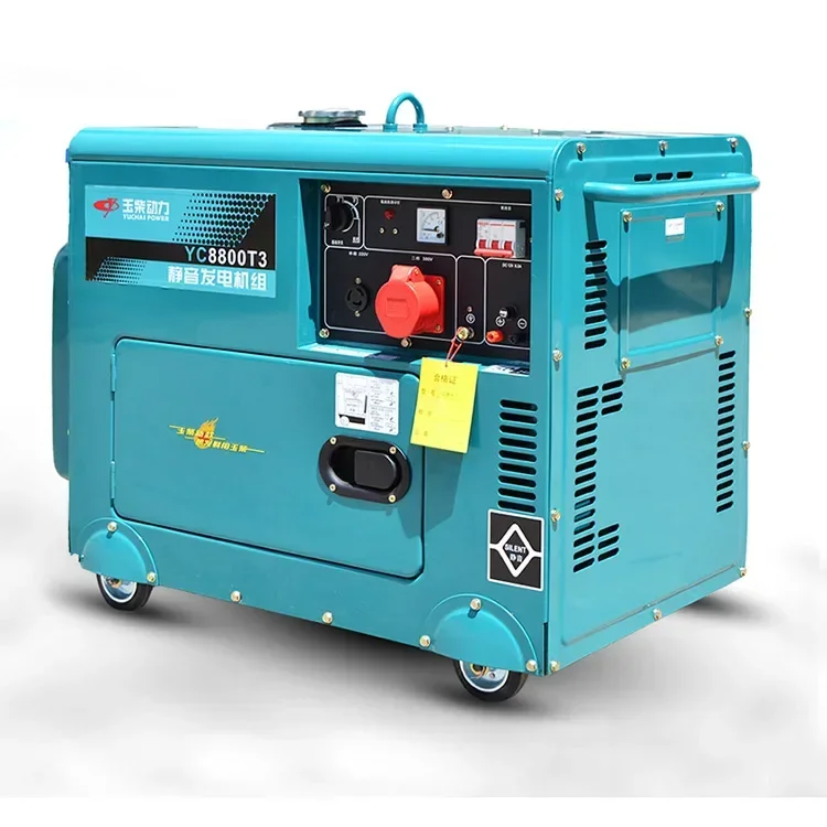 3KVA 5KVA 6KVA 8KVA 10kva 12Kva Silent Diesel Generator Single Phase Sound Proof Diesel Genest 3kva Portable Diesel Generator