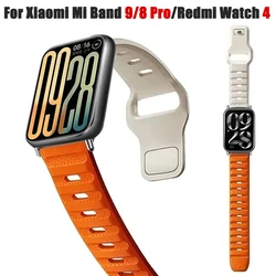 Silicone Strap For Redmi Watch 4 Smart Watch Bracelet Replacement For Xiaomi Mi Band 9 Pro Mi Band 8 Pro WristBand Accessories