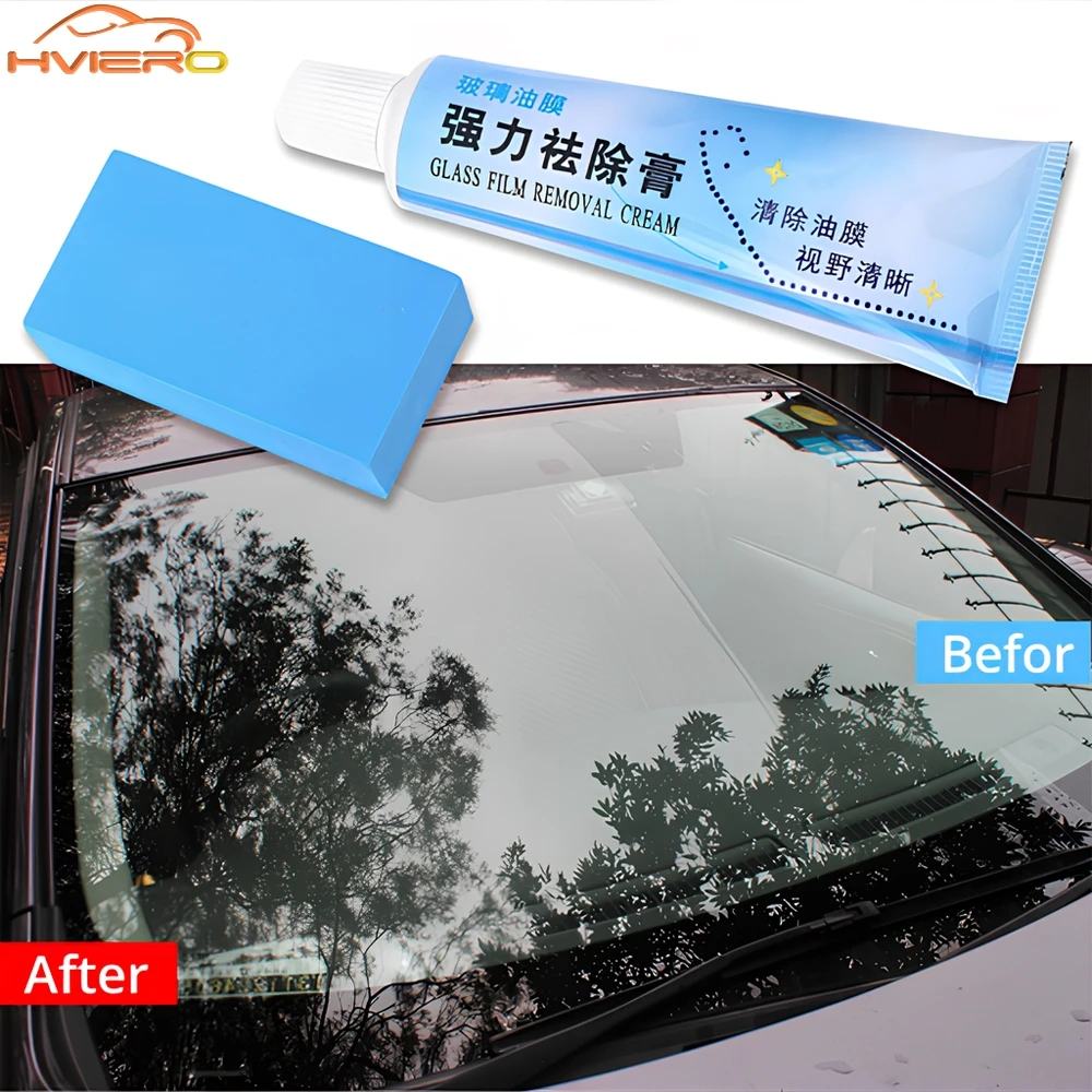 

Car Glass Polishing Degreasers Cleaner Oil Film Remove Polish Paste for Bathrooms Window Windshield Maintenance Windscreen Care