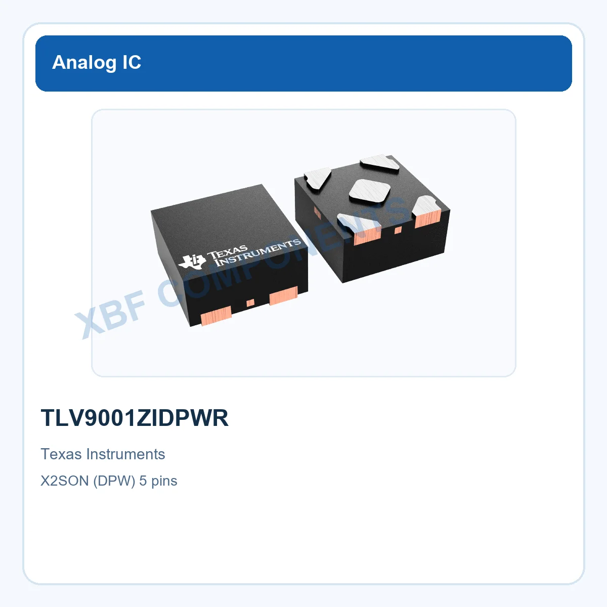 tlv9001zidpwr-amplificador-operacional-de-texas-instruments-1-mhz-18-v-55-v-encapsulado-x2son-dpw-5-pines