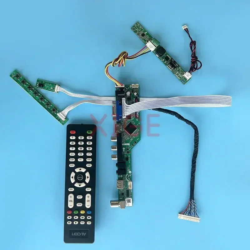 LCD Display Driver Board Fit HSD190MEN6-A00 M170ETN01.1 Kit DIY TV Analog Signal 19