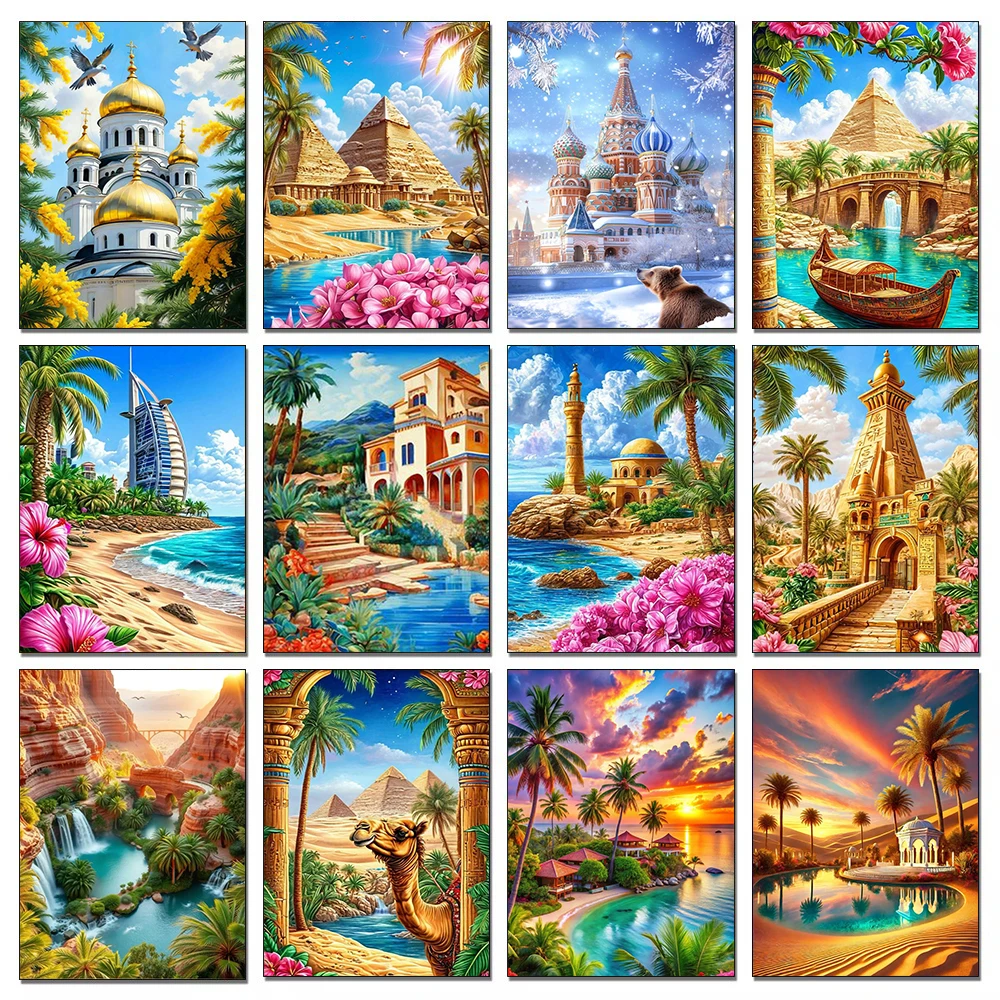 

DIY алмазная живопись городской пейзаж художественная картина полная алмазная мозаика вышивка крестиком набор инкрустация стразами домашний декор подарок