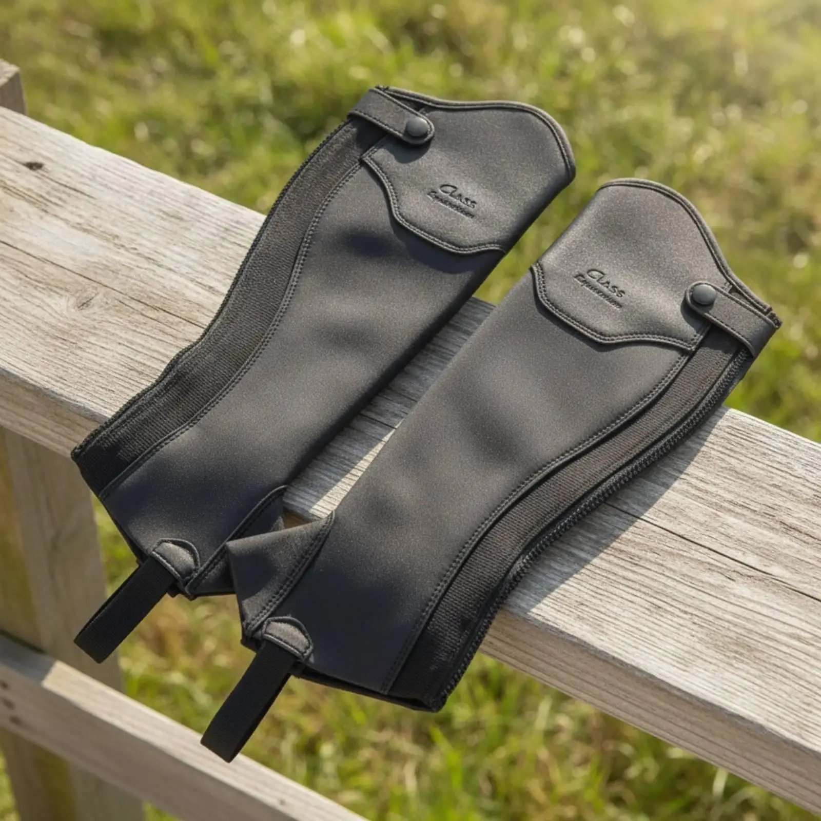 horse-rider-leg-guards-with-pull-loop-elastic-fabric-pu-leather-for-daily-stable-work-training