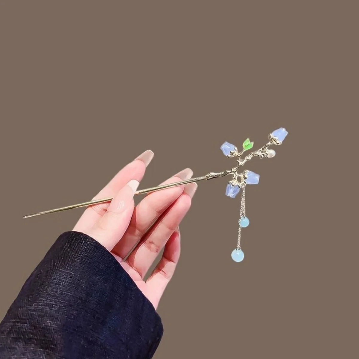 Licht Luxus Blume Haarnadel Für Frauen Chinesischen Stil Floral Schmetterling Quaste Haar Stick Elegante Metall Schmuck Haarnadel Haar Clips – Detail 6