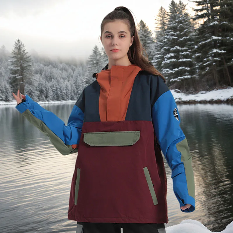 

Snow Coats Waterproof Windproof New Women Ski Jackets 2025 Outdoor Sports Skiing Snowboard Clothes Tops Winter Men Hooded
