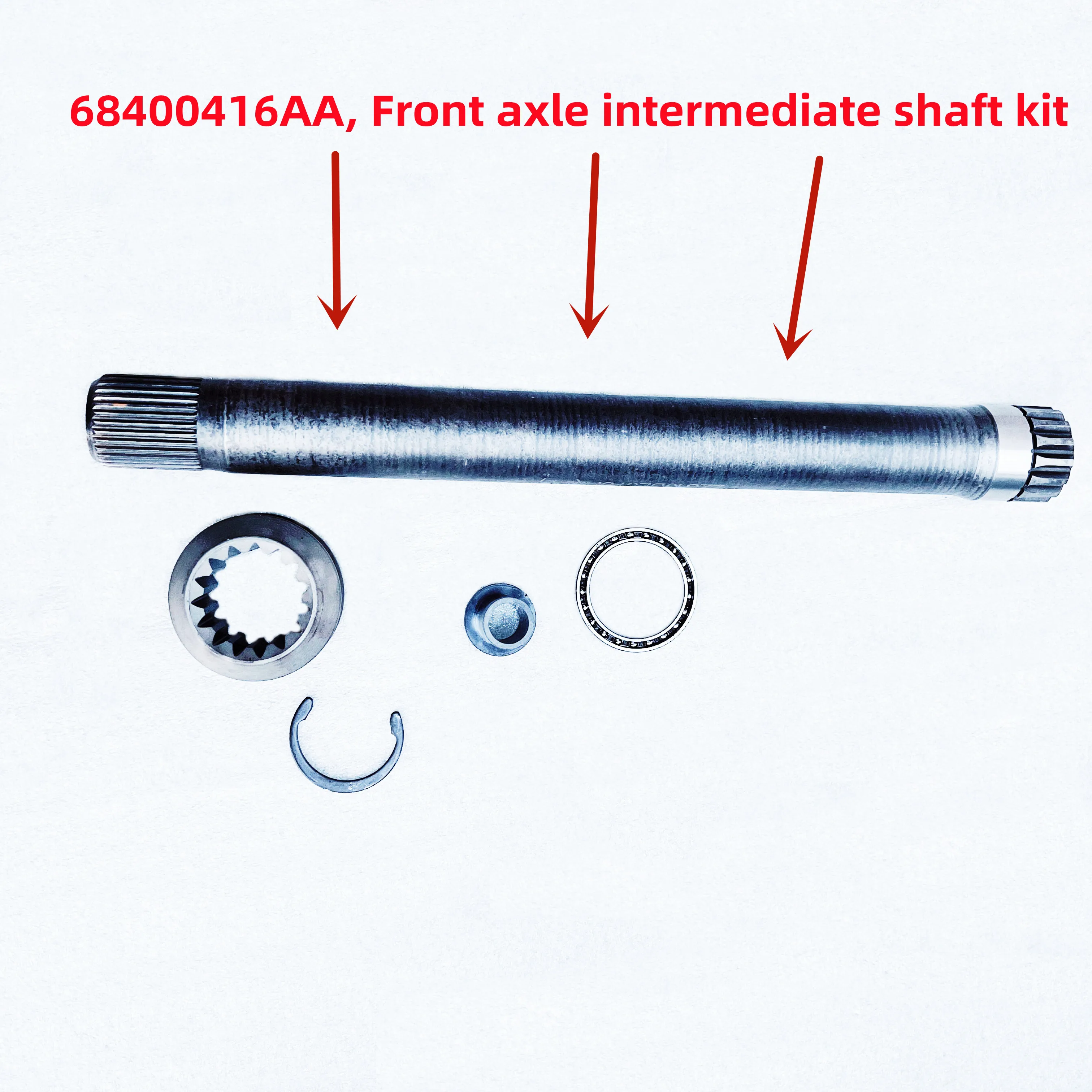 Original Intermediate Shaft Kit (Inner Half Shaft), 68400416AA, Suitable For:  Wrangler JL, Gladiator JT, 2018-2025