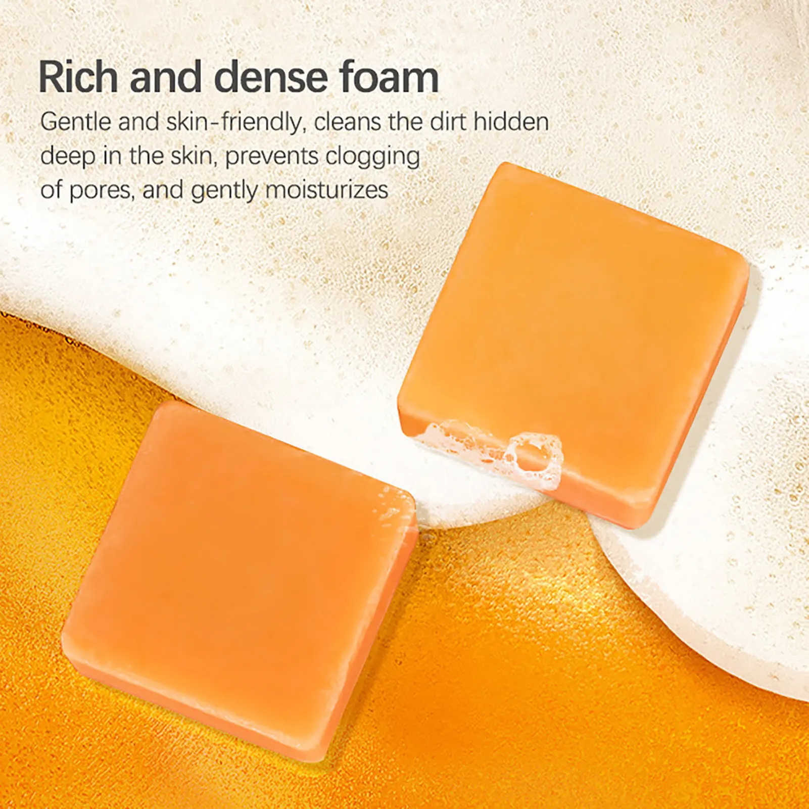 Tumeric Soap Face Cleansing Anti Acne Handmade Natural Herbal Ginger Whitening Remove Pimples Dark Spots Oil-Control Body Bath