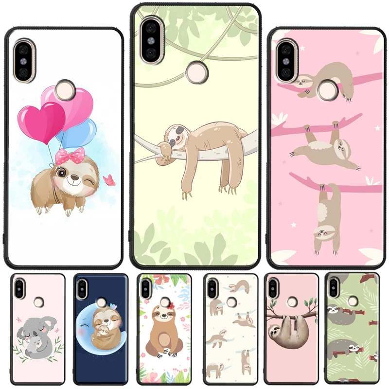 Cute Baby Sloth For Redmi Note 11 Pro Phone Case For Redmi Note 10 Pro 7 8 9 Pro 10S 9S Redmi 10 9A 9T 9C