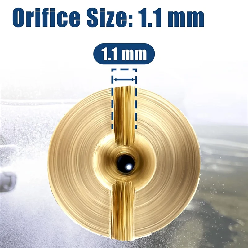 

T02C!1.1 Mm Orifice For Foam Cannon And Foam Maker, Universal Thread Nozzle Tips And Mesh Filter For Snow Foam Lance Metal
