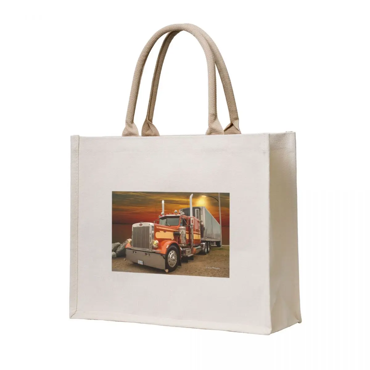 

Classic Old Peterbilt Tote Bag tote bag university Handbags shopper bag women foldable reusable