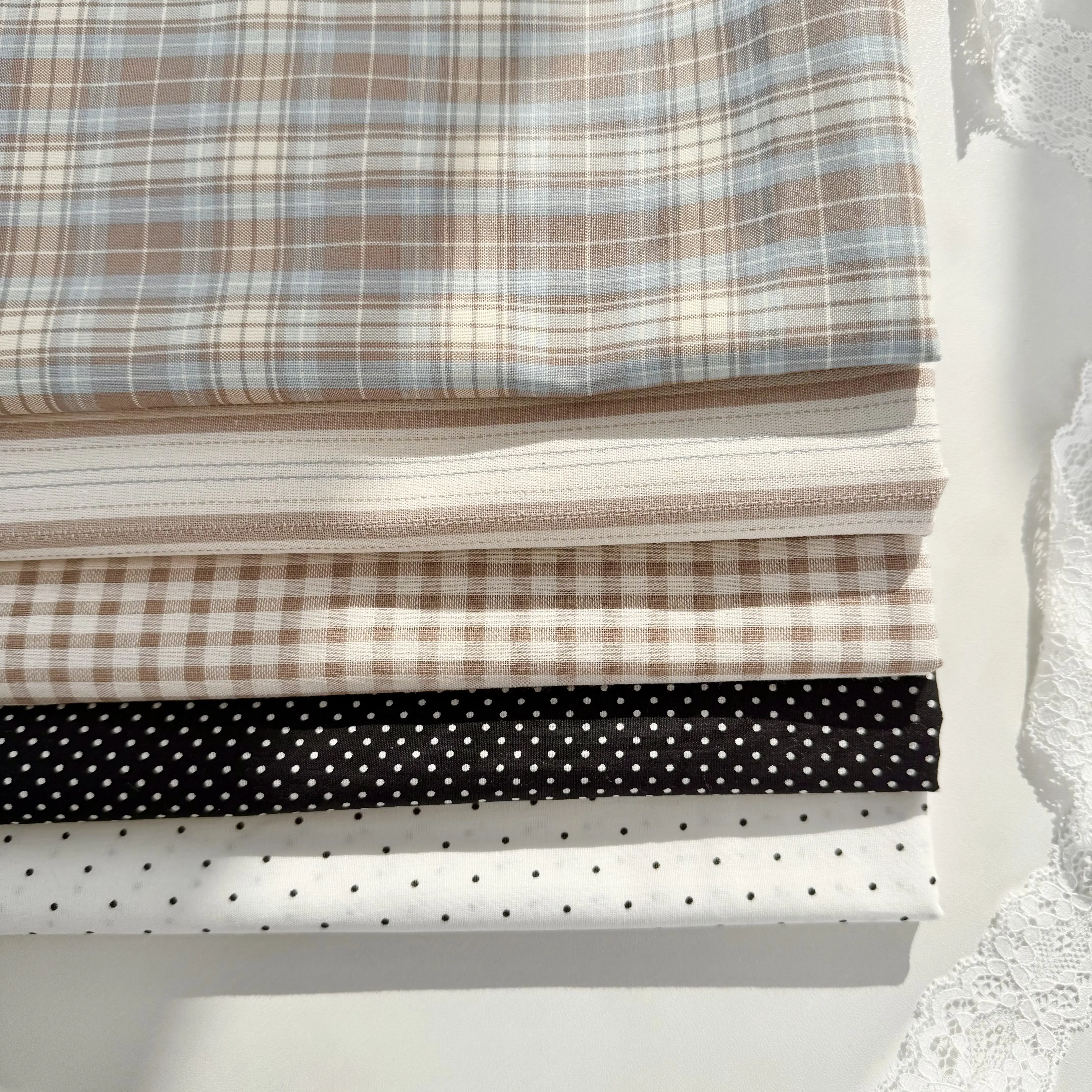 50x145cm Classic Vintage Strip - Sewing Tweed Fabric 评论和价格