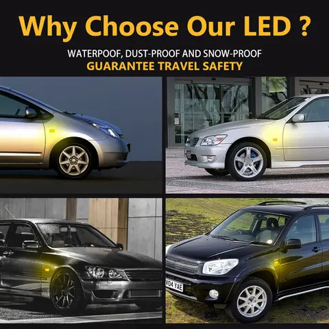 1pair LED Dynamic Side Turn Signal Light For Toyota Corolla E10 E11 E12 Rav4 Prius NHW1 Supra Mk4 Celica T20 T23 Camry V4 Verso 10 best sales e11 corolla - №2