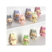 3cm Labubu Mini Doll - Cute Standing/Sitting Figure Toy, Desktop Decoration Collectible, Christmas Blind Box Gift (Random Style)