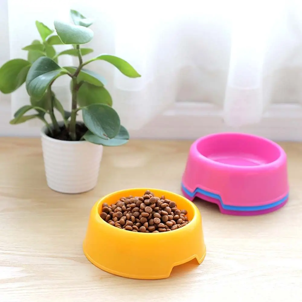 1 Pc Multi Colored Durable Plastic Water Feeding Container Safety Standing Puppy Feeder Dish Home Indoor Pet Feeder Tools