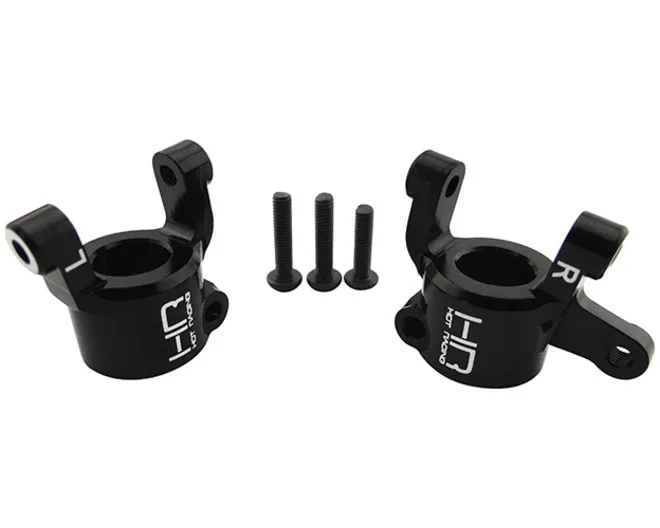 Hot Racing SCXT1901 Black Aluminum AR44 Adjustable Caster C-Hub Set for Axial SCX10 II (Replaces AX31382)