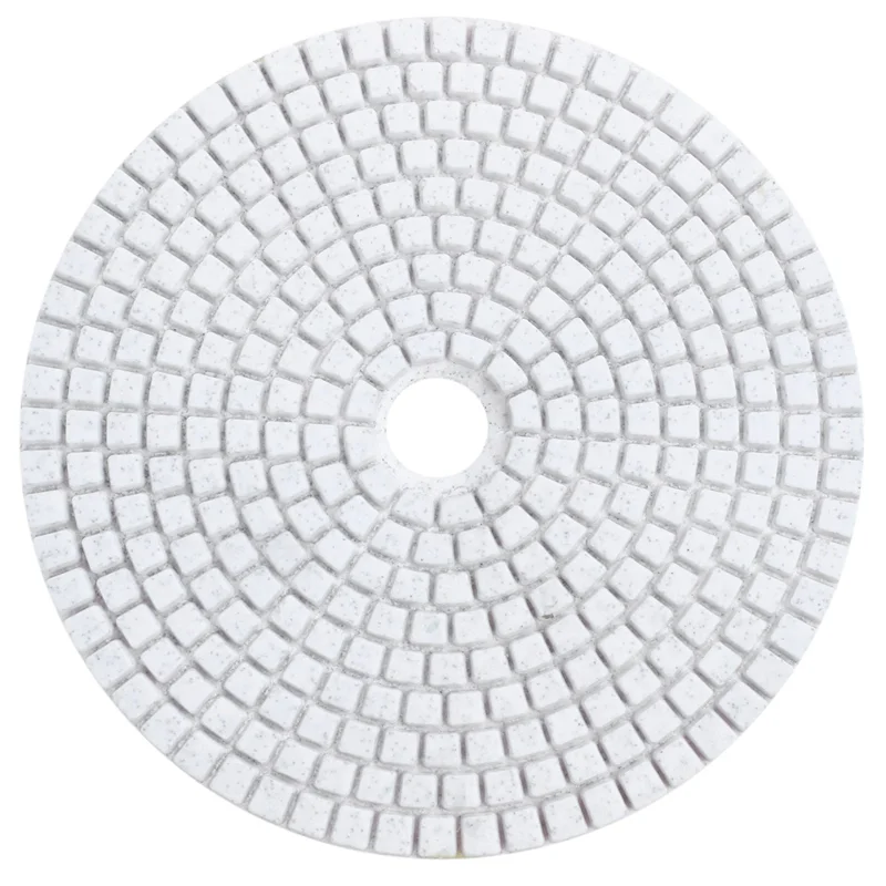 

B28C-4Pcs 5 Inch 125Mm Wet Diamond Polishing Pads Marble Granite Grits 30