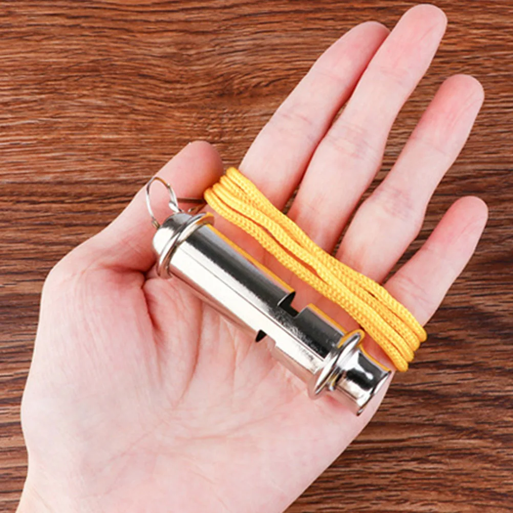 

3Pcs Outdoor Whistle Stainless Steel Survival Emergency Loud High Pitch Safety Sports Portable Emergency Whistle