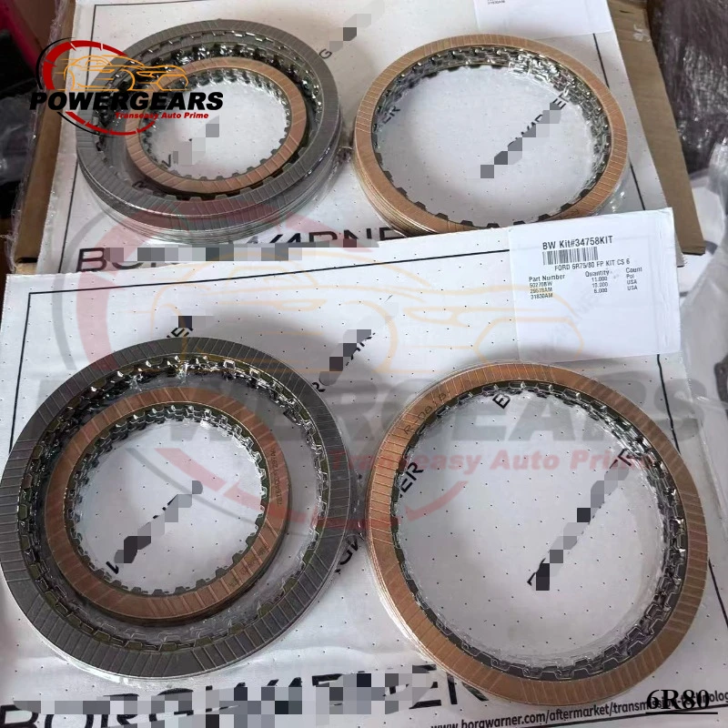 

6R80 оригинальный новый фрикционный комплект для автоматической коробки передач BorgW, диски сцепления, костюм для FORD, автомобильные аксессуары, детали коробки передач Transnation