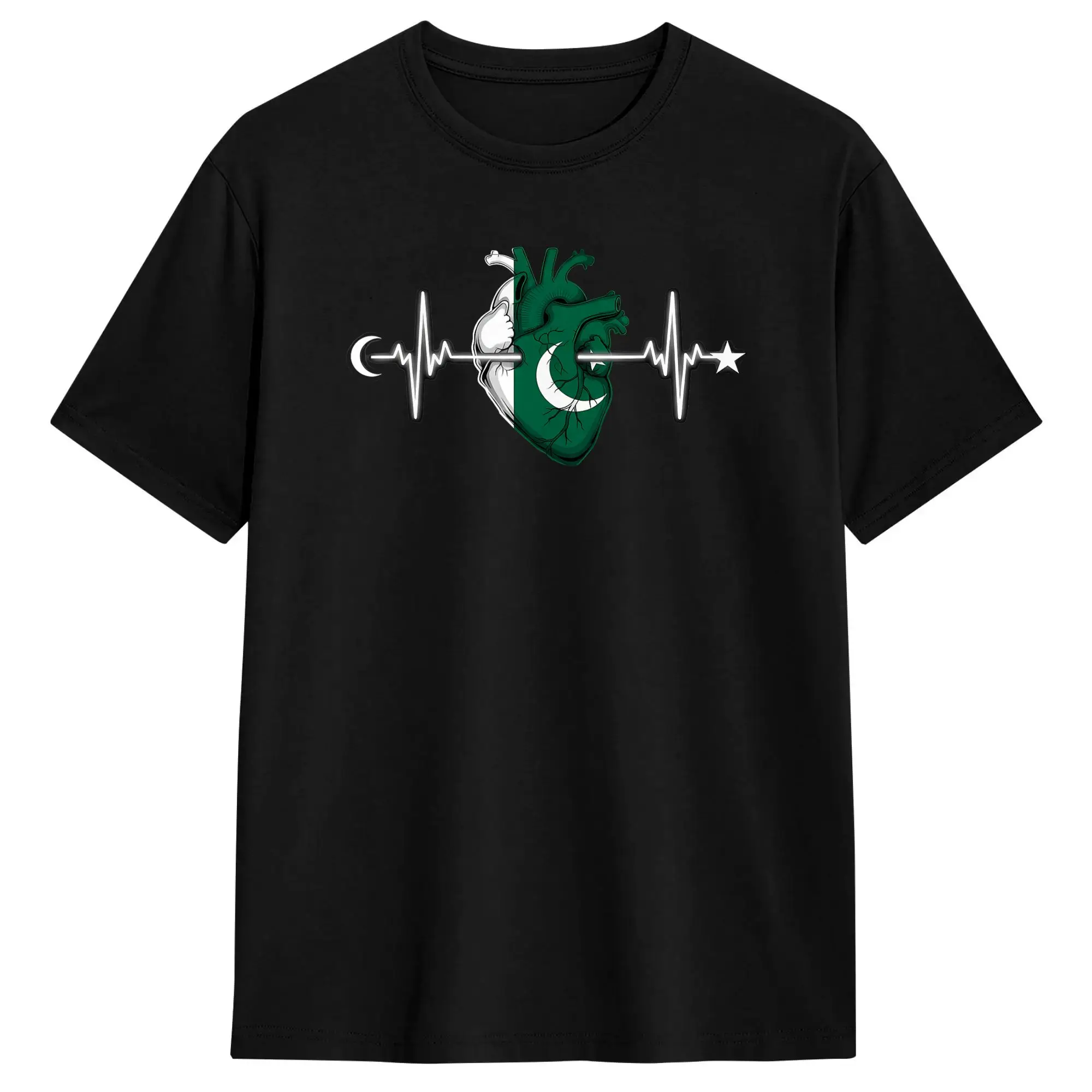 Pakistan Roots Pakistani Flag Cotton T Shirt For Male Summer  Streetwear T Shirts O-Neck Tee Shirt Oversize Hot Sale Clothes