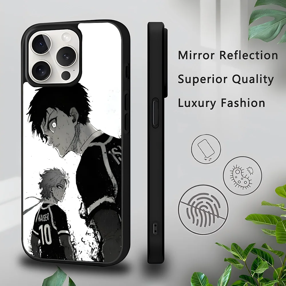 anime M-Michael Kaiser  Phone Case  for iPhone 16 15 14 13 Pro Max 11 Mini Alex Mirror For Magsafe Wireless Charging Cover