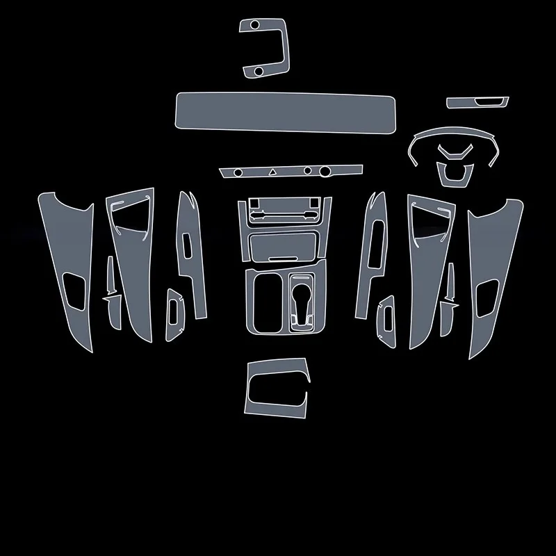 For Kia Carnival 2021-2024 Dashboard Multimedia Navigation Transparent Anti-Scratch Protection Film Modification