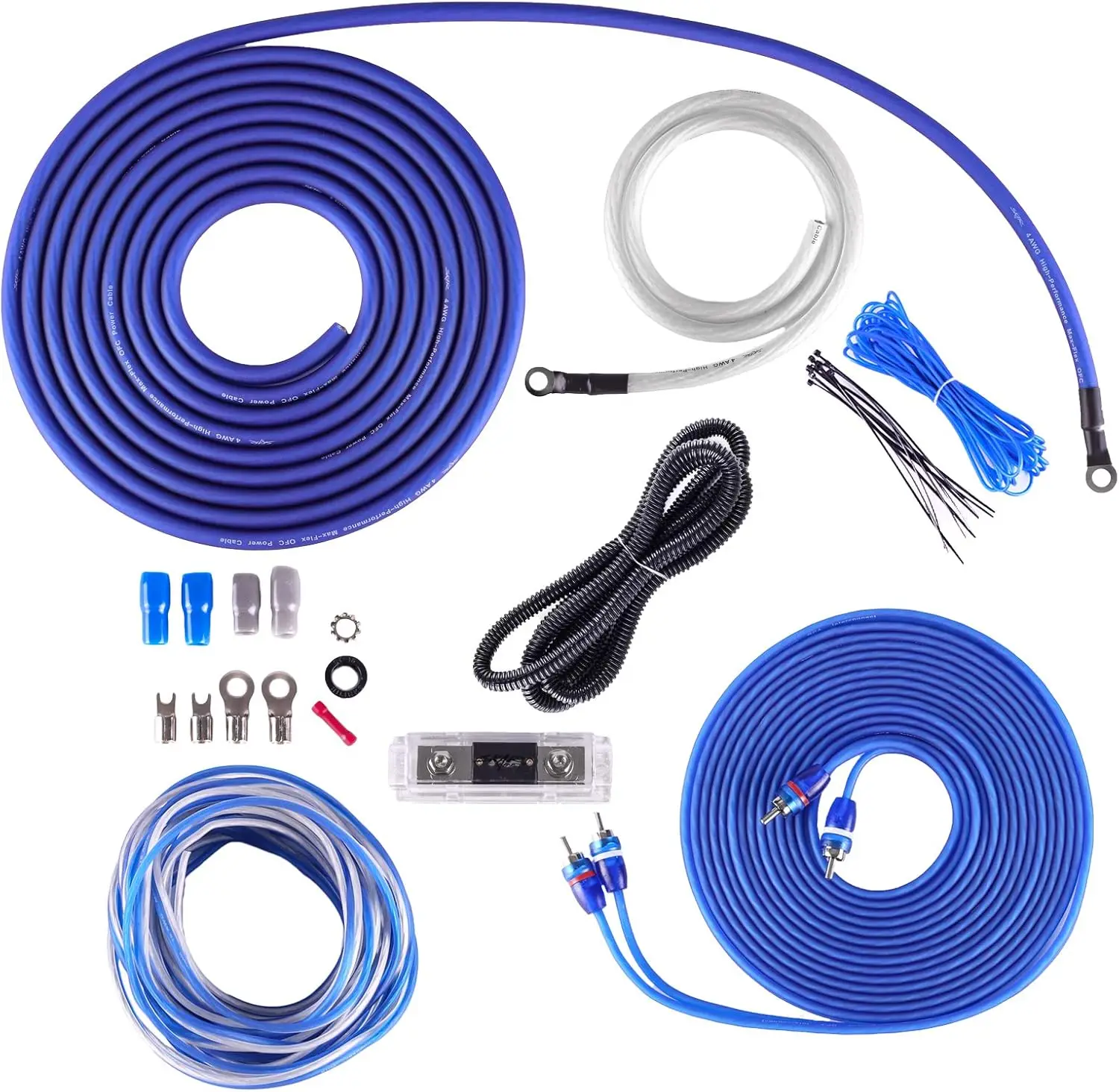 

4 Gauge OFC Complete Amplifier Installation Wiring Kit, SKAR4ANL-OFC