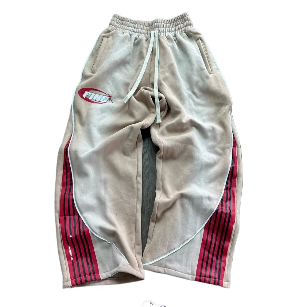 

Y2k Fashion Stripes Pants New Vintage Harajuku Hip Hop Men Women Jogger Drawstring Sweatpants Oversize Cargo Trousers Streetwear