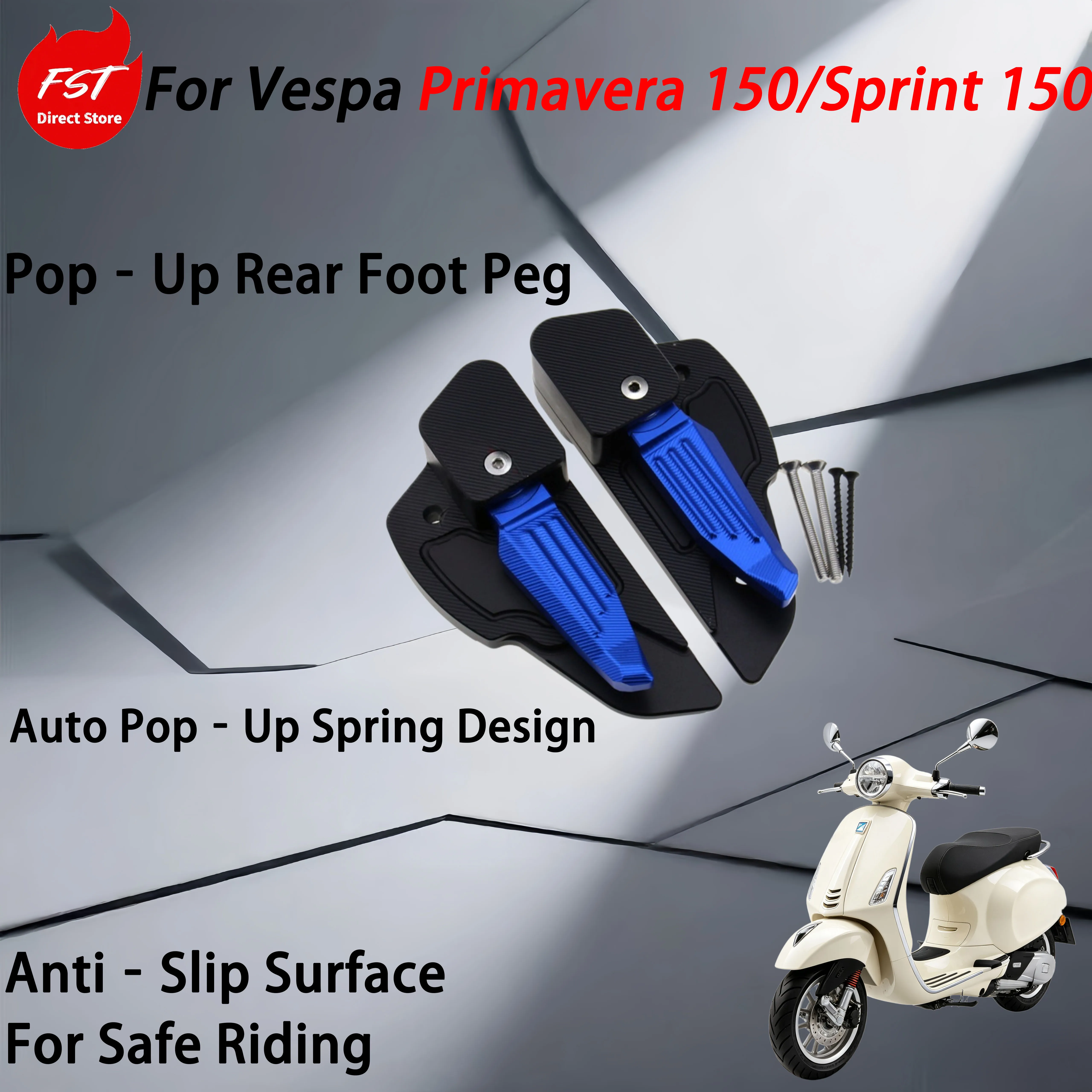 For Vespa Primavera 150/Sprint 150 modification accessories - automatic rebound pedal - ejected pedal after ejection