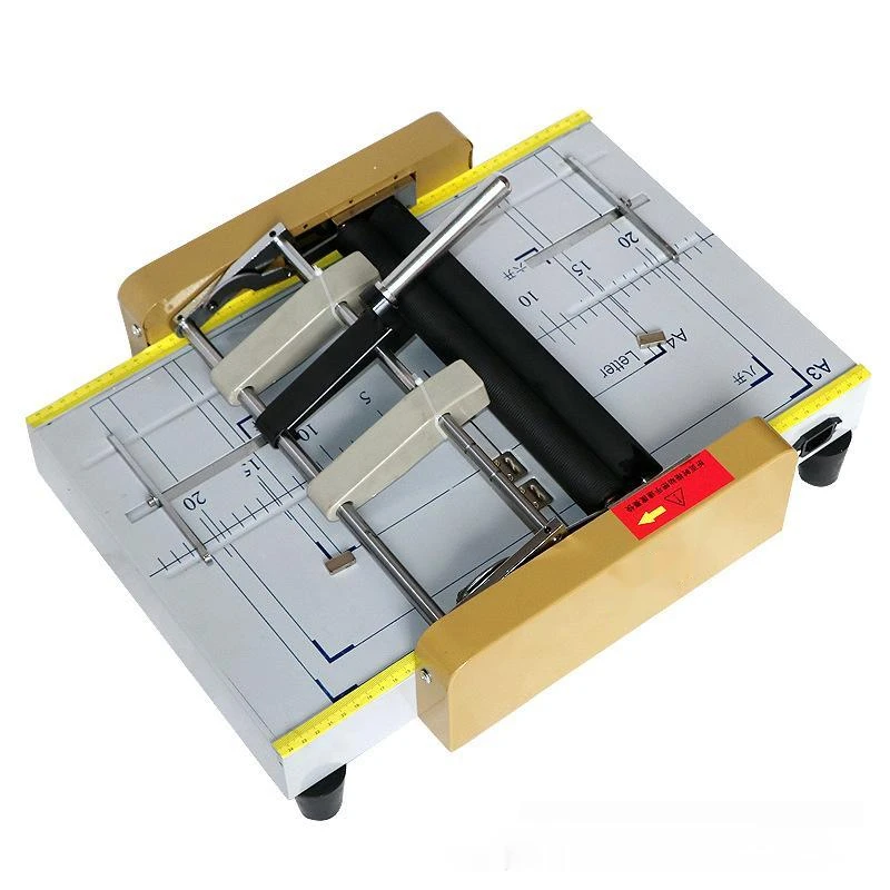 Electric Stapler Folding Machine Electric Creasing Machine Card Folding Machines Color Pages Dashed Machine 220V/110v A3 SIZE