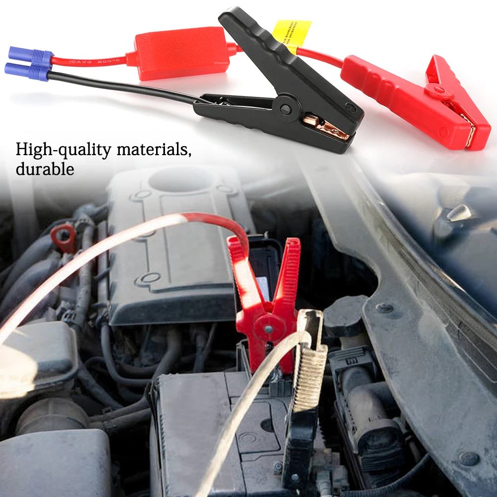 Battery Clip Starter  Car Emergency Jump Starter Cord with Clamp Battery Clip Starter Car Emergency Jump Starter Cable