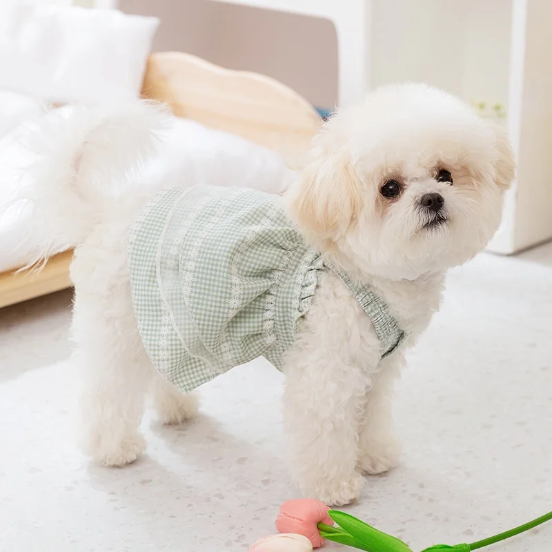 Dog Dress Cute Summer Dogs Clothes Luxury Puppy Weeding Dress Fashion Cat Sling Skirt Pet Kitten Princess Dresses for Small Dogs