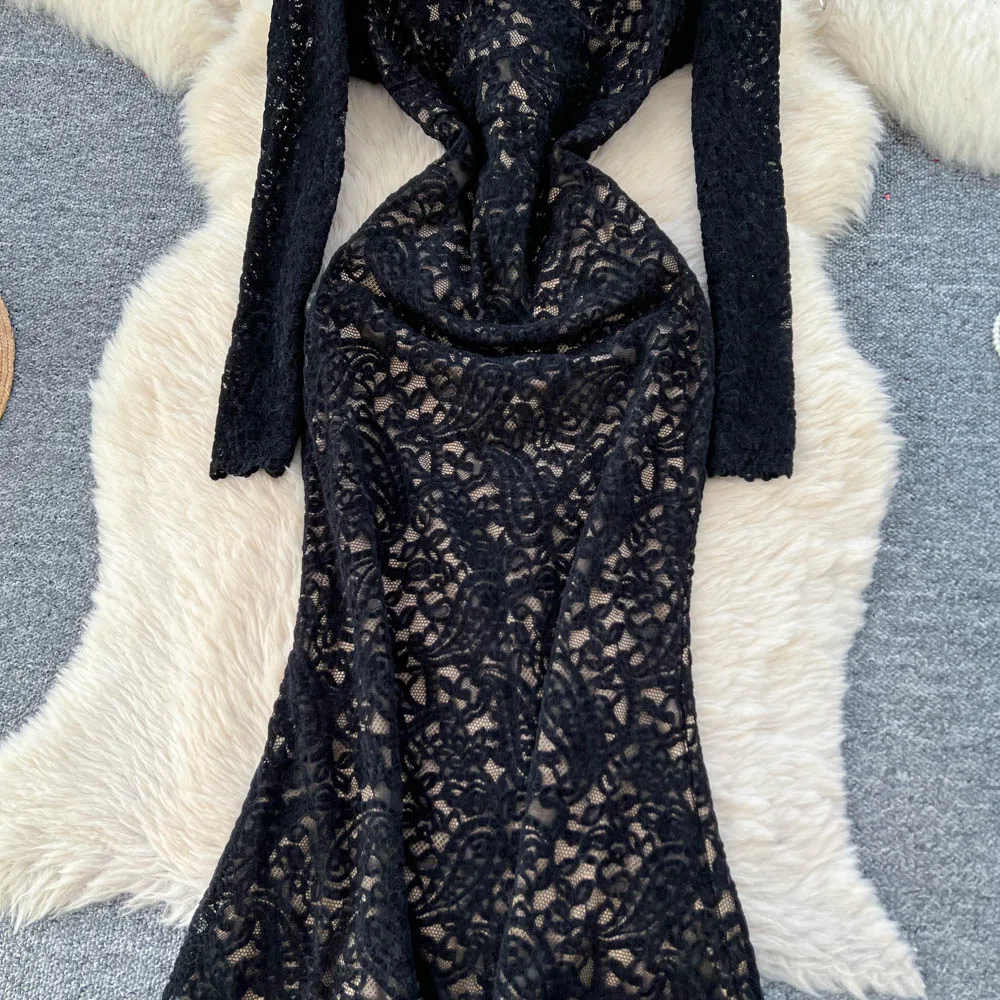 Chic vintage Sexy V-neck lace Ruched Fairy A-line Vacation Women Boho Sundress ceremony dresses