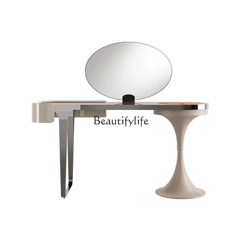 03.Light luxury dresser, cloakroom, Italian makeup table, bedside and bedside, high-end feeling