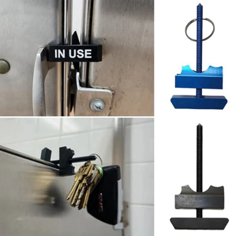 

Bathroom Stall Lock Keychain Portable Door Lock For Hotel Rooms, Smart Shaker Tool