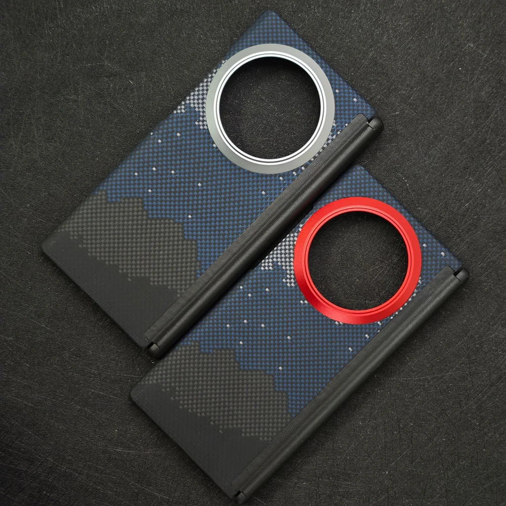 

Magnetic Aramid Fiber Phone Case for VIVO X Fold 3/ Fold 3 Pro Magsafe Case Real Carbon Fiber Cover for Vivo X Fold 3 Case