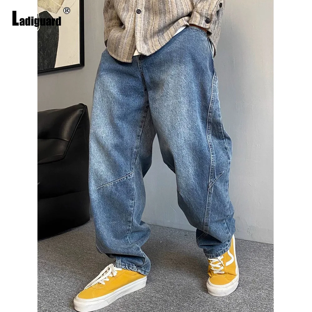 

Большой размер 8xl, мужские сексуальные прямые джинсовые брюки, повседневные джинсовые брюки 2026, модные брюки до щиколотки в европейском и американском стиле