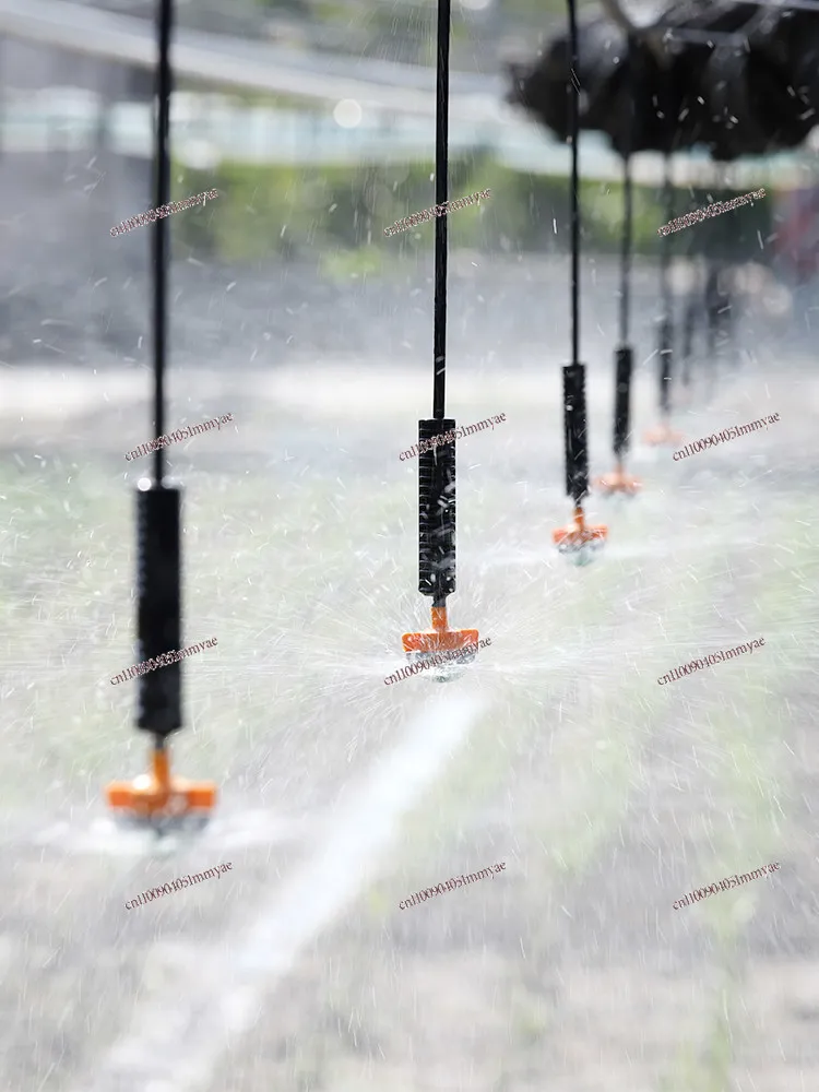 Greenhouse hanging spray full set of upside down nozzle micro spray atomization system spray breeding watering