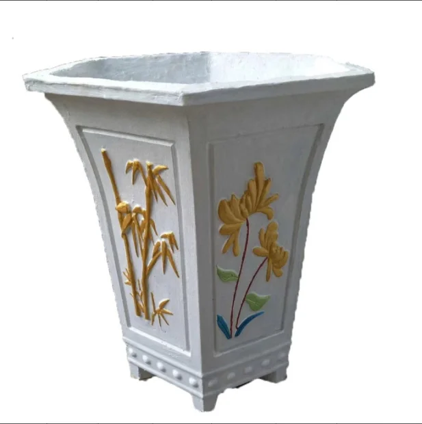 

factory supply garden decoration plastic concrete planter flower pot mold for sale